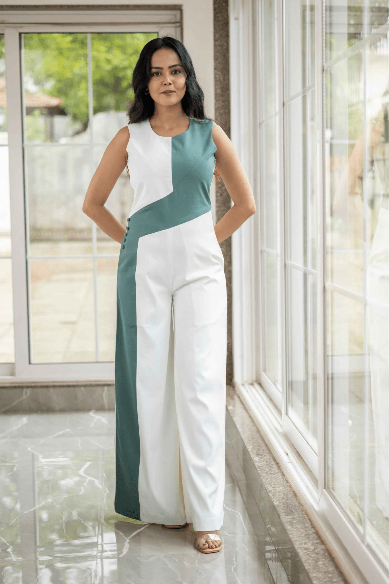 Ivory & Sea - Green Jumpsuit — Grace in Contrast